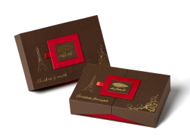 Box of 6 types of chocolate (350g)